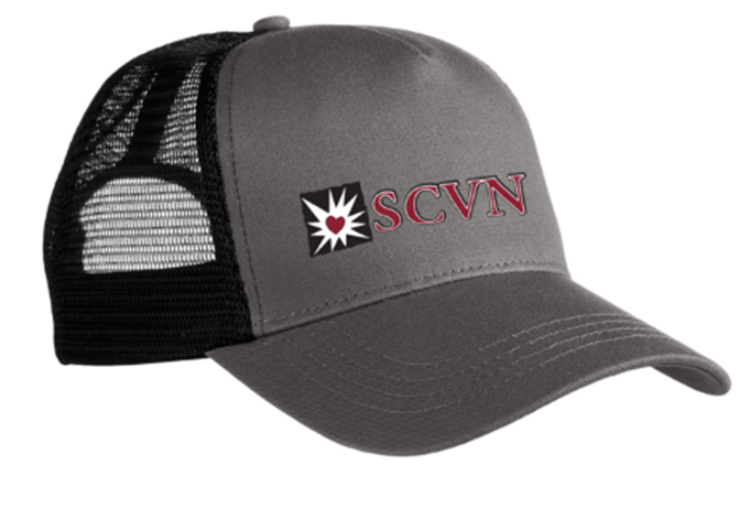 grey cap with SCVN logo