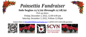Flyer promoting the poinsettia sale